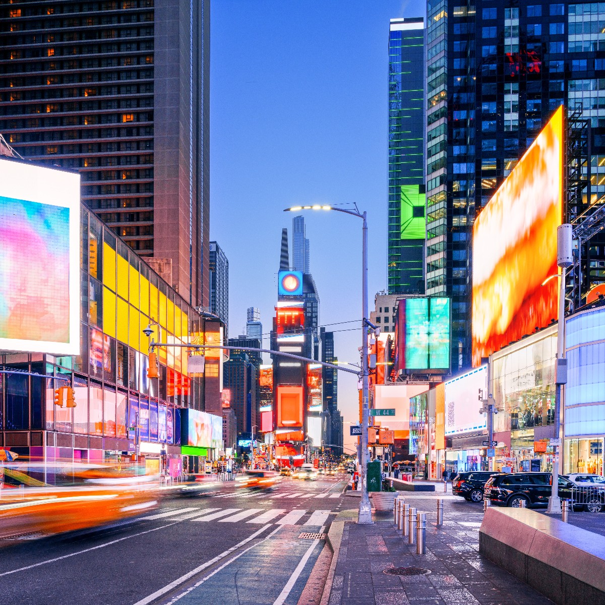 Midtown Manhattan at blue hour.