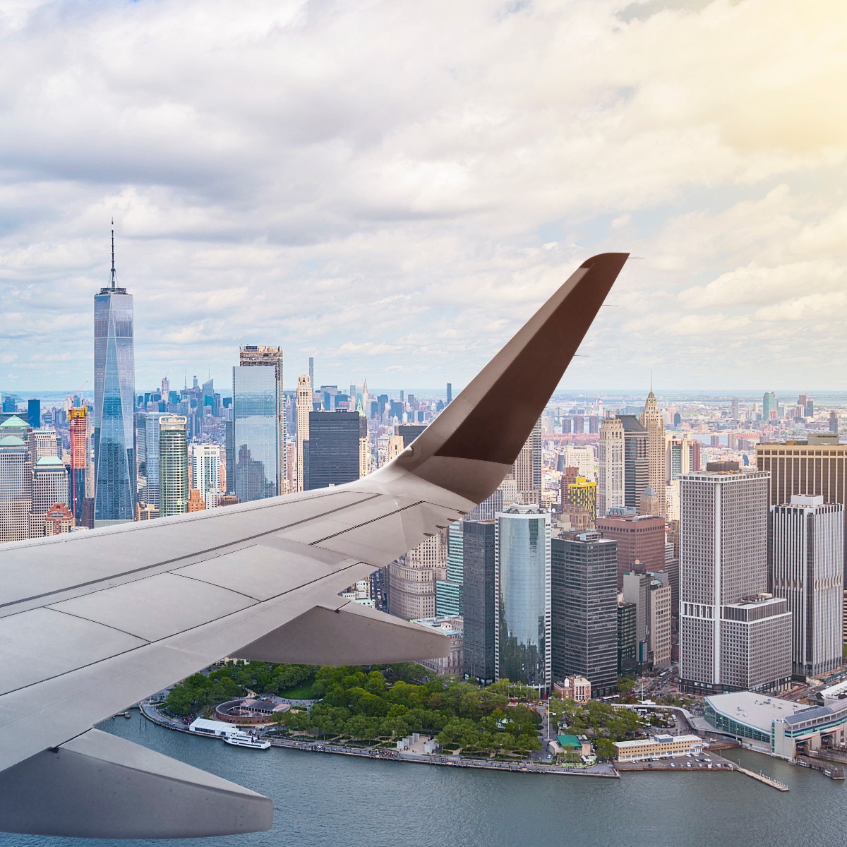 Aerial view of New York City, Manhattan