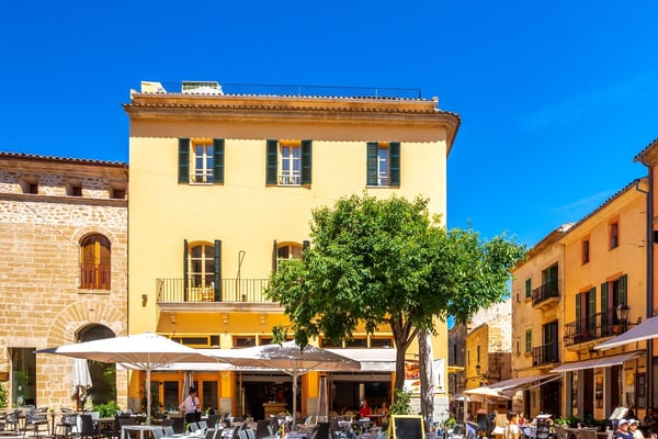 Ciudad vieja de Alcudia, Mallorca, España