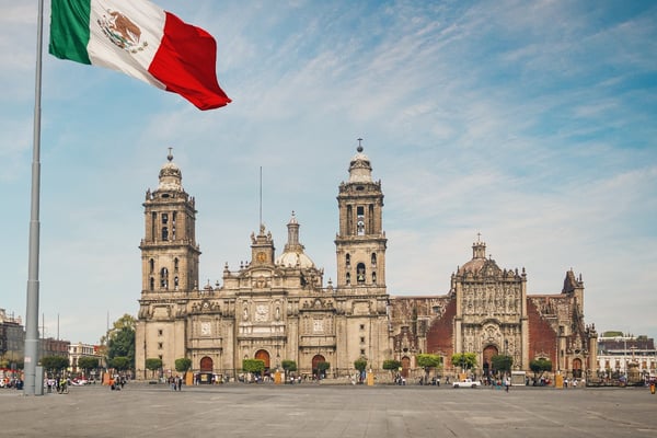 Zocalo Square and Mexico City Cathedral - Mexico City, Mexico
