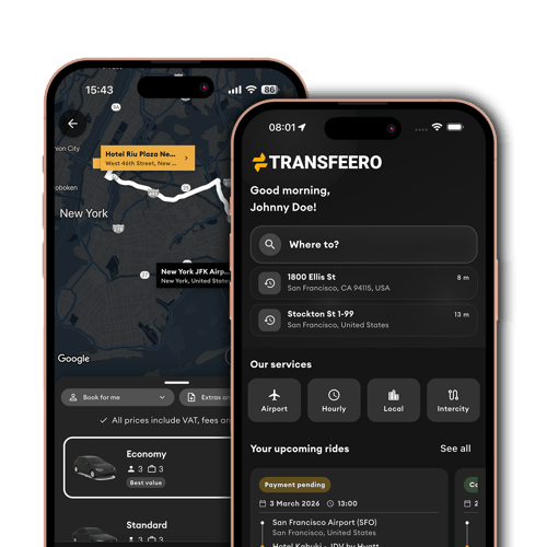 Transfeero app interface