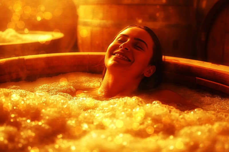 Enjoy a weird “beer spa” in the Czech Republic